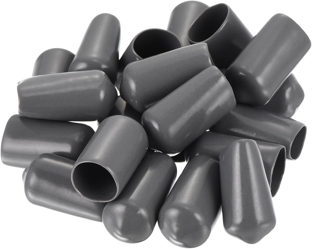 uxcell 20pcs Rubber End Caps 11mm ID Vinyl PVC Round Tube Bolt Cap Cover Screw Thread Protectors