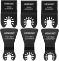 6 Oscillating Tool Scraper Blades Flexible Rigid Scraper Blade, for Removal of Caulk,Vinyl