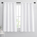RYB HOME Room Darkening Curtains - Rod Pocket Half Light Block Drapes Window Shades for Bedroom