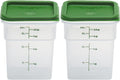 Cambro Food Storage Container with Lid (Microwave Safe and BPA-Free) - 2 Pack - Classic Series