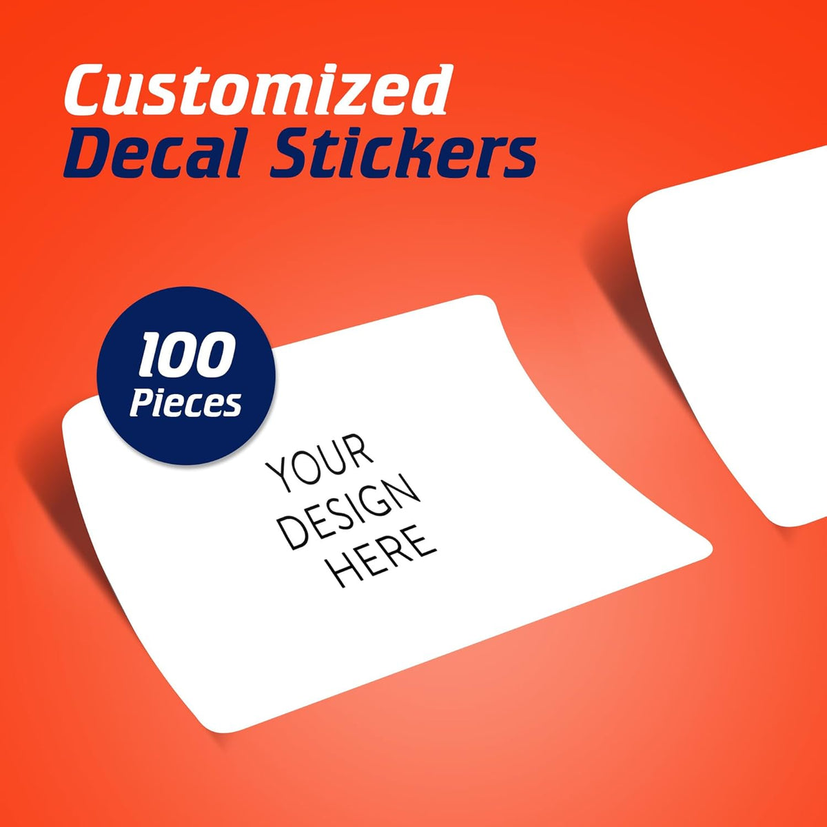 5-1000 Custom Vinyl Stickers - Upload Your own Image, Text, Design, Logo - Personalized Logo Labels