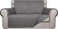 PureFit Reversible Quilted Sofa Cover, Water Resistant Medium Slipcover Furniture Protector
