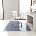 [Tempered Glass] 46" x 55" Glass Chair Mat, Heavy Duty Hard Tempered Glass Mat with Round Corner