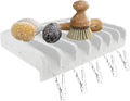 Effilogic Silicone Sponge Holder – Self-Draining Kitchen Sink Organizer, Quick Dry Mat and Counter