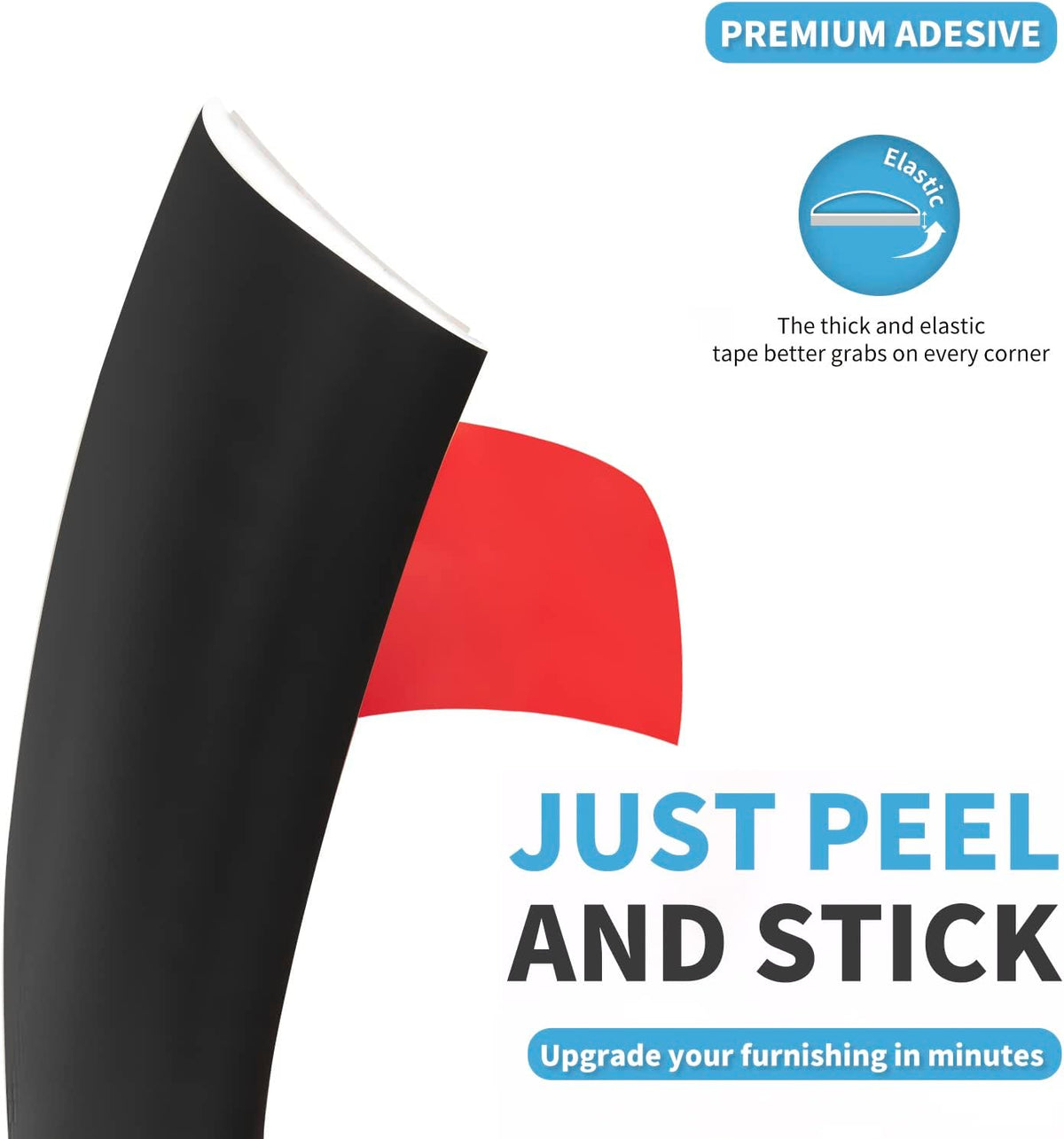 Art3d Self Adhesive Vinyl Floor Transition Strip, Laminate Strip Flat Divider for Joining Gaps