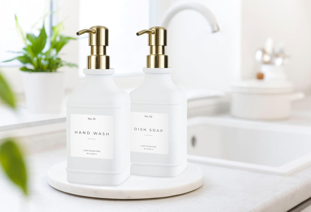 Emerson Essentials Soap Dispenser, Dish Soap Dispenser, Soap Dispenser Bathroom Set, Hand Soap