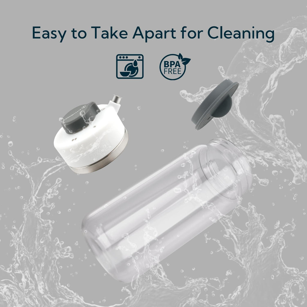KITCHENDAO Precision Pour Glass Oil Dispenser 2-Piece Set with 3 Modes, Drip-Free Spout, Two