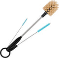 3 in 1 Stainless Steel Long Handled Water Bottle Brush Set, Kitchen Scrubber Cleaning Brush for