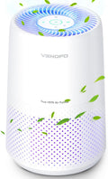Air Purifiers for Bedroom, H13 HEPA Air Purifiers - Covers Up to 1074 ft² - 24dB Ultra-Quiet Sleep