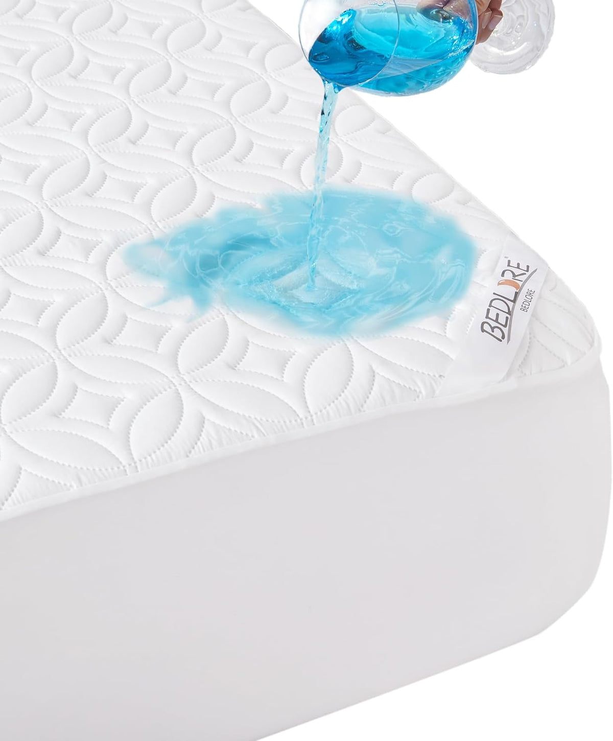BEDLORE Waterproof Mattress Protector, Full Size Mattress Pad with Deep Pocket 6"-15" Depth, Soft