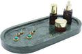 Natural Marble Tray, Oval Vanity Decorative Tray for Bathroom Counter, Countertop Stone Organizer