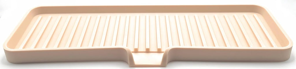 Happitasa Silicone Soap Dish Tray and Sponge Holder with Drain Chute | Bathroom and Kitchen Sink