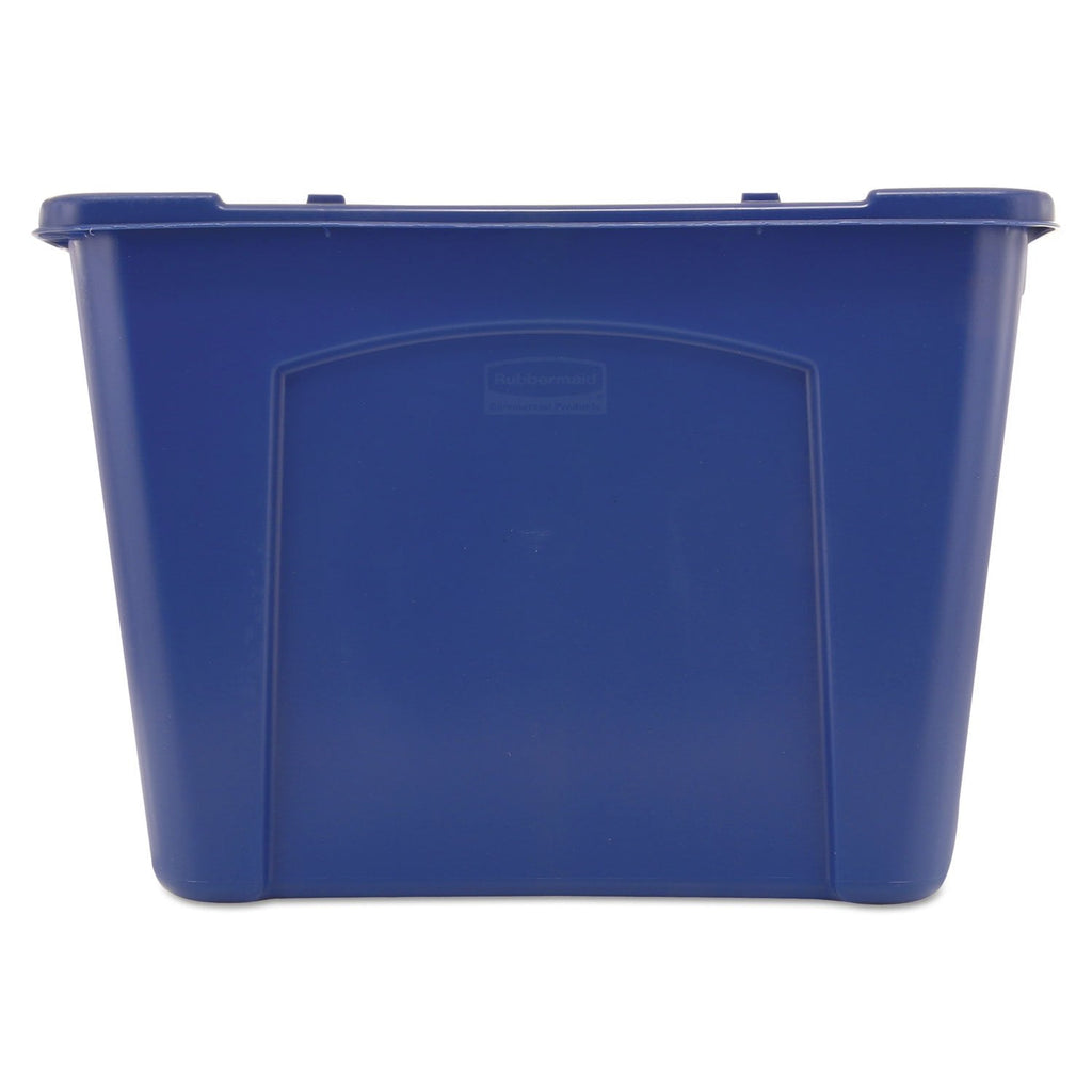 Rubbermaid Commercial Products, Recycling Bin/Box, Stackable, 14 GAL, Blue, for