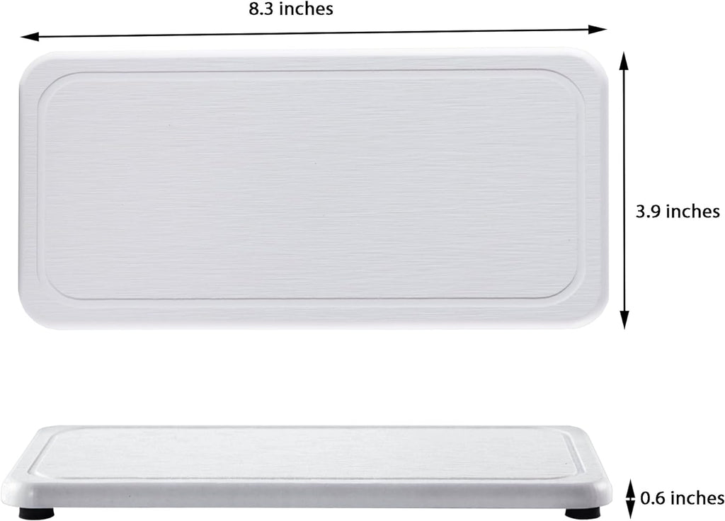2 Pcs Water Absorbing Stone Trays, Kitchen/Bathroom Sink Soap Dish, Diatomite Tray Used for Hand