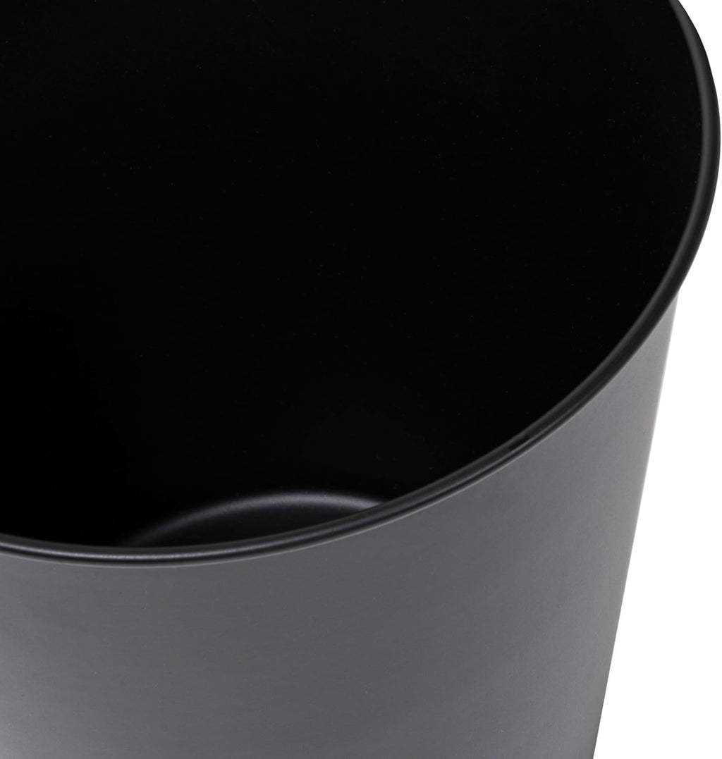 happimess HPM1113A Nolan Modern Classic Smooth Steel 2-Gallon Wastebasket for Home, Bathroom