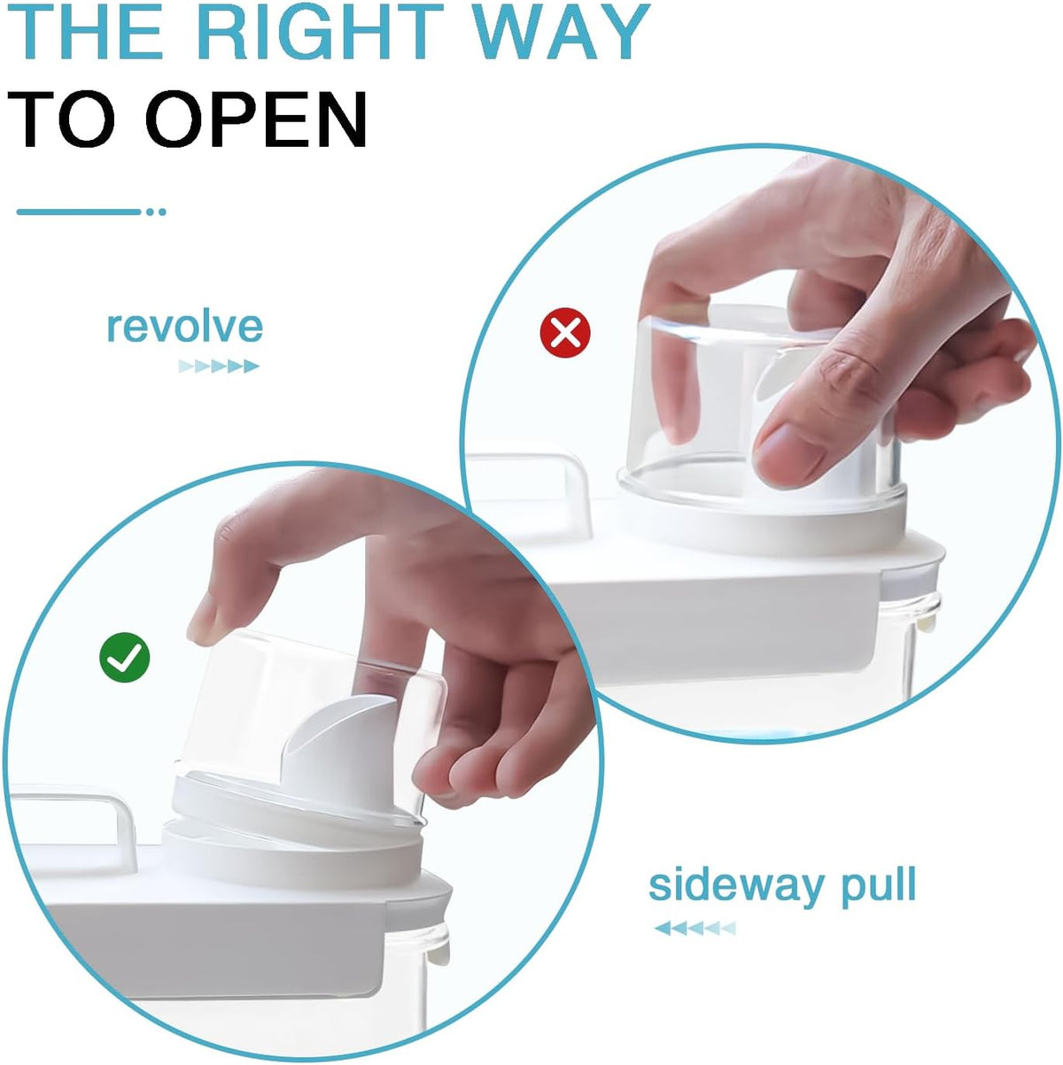 3 Pack Laundry Detergent Dispenser, 61oz Laundry Soap Dispenser, Refluxable Laundry Detergent