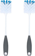 PHYEX 2 Pack Long Handle Bottle Scrubbing Brushes, Bottle Cleaner for Washing Glasswares, Wine