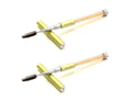 2PCS Mascara Brushes Eyebrow Eyelash Brushes Mascara Wands Applicators Eye Brushes Portable