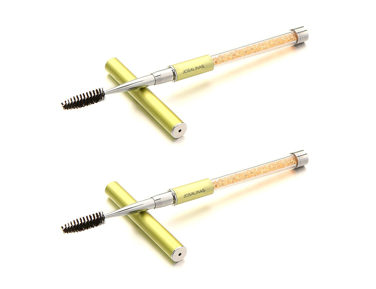 2PCS Mascara Brushes Eyebrow Eyelash Brushes Mascara Wands Applicators Eye Brushes Portable