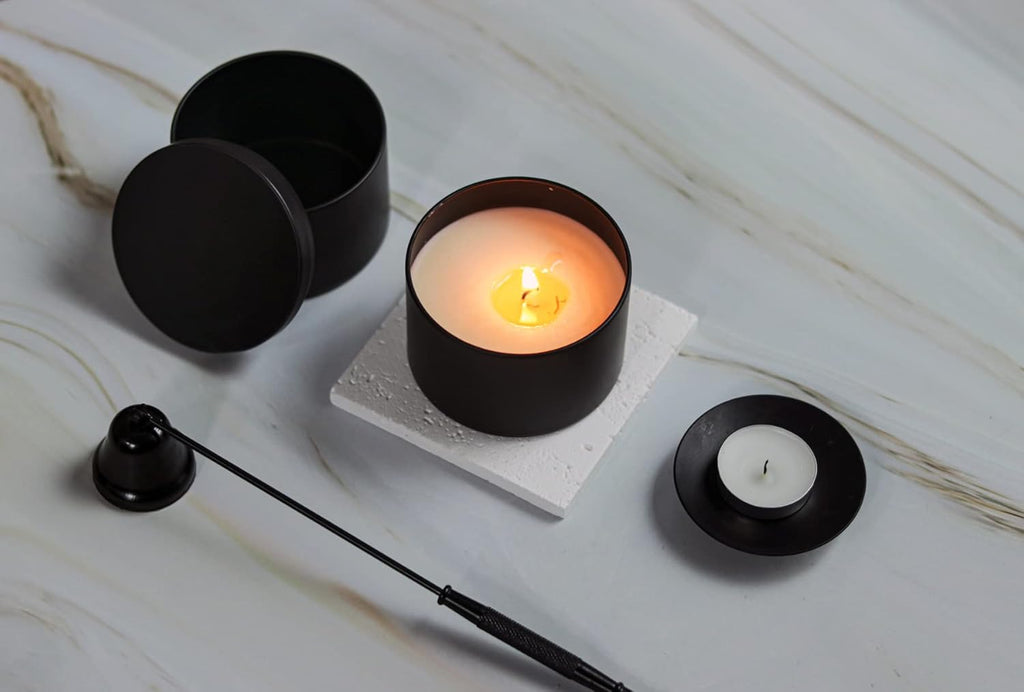 Aroparc Candle Tins 8oz with Lids, 24 Pack Seamless Candle Containers for Candle Making Supplies