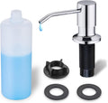 Chrome Soap Dispenser for Kitchen Sink, WEWE Kitchen Sink Soap Dispenser Built in for Counter Top