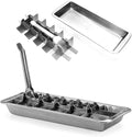 Vintage Inspired Ice Cube Tray | 18/8 Stainless Steel | 18 Slot Ice Cube Tray | Easy Release