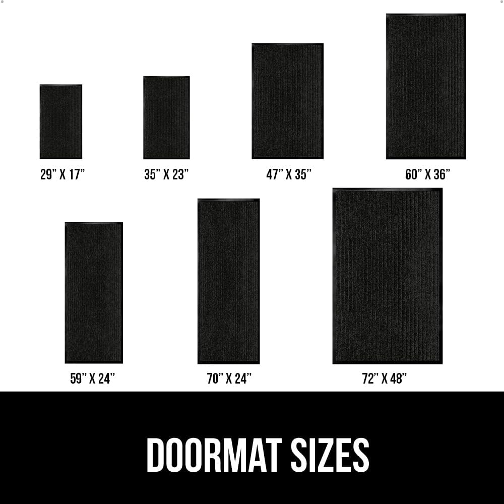 GORILLA GRIP Traffic Guard Door Mat, Heavy Duty Welcome Mats, Commercial Office Space Doormat