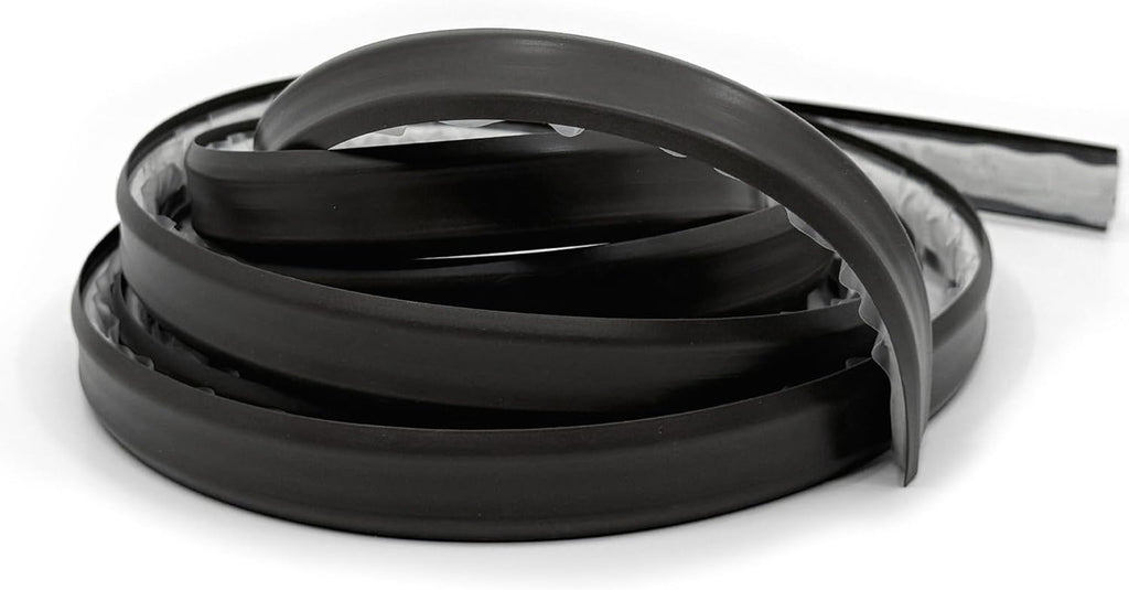 InstaTrim The Original Flexible Trim -10ft Black 3/4" Wide Caulk Tape - Adhesive Trim with Many