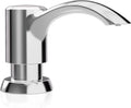 SAMODRA Built in Kitchen Sink Soap Dispenser (Chrome) with 12 oz Large PET Lotion Bottle, Refill