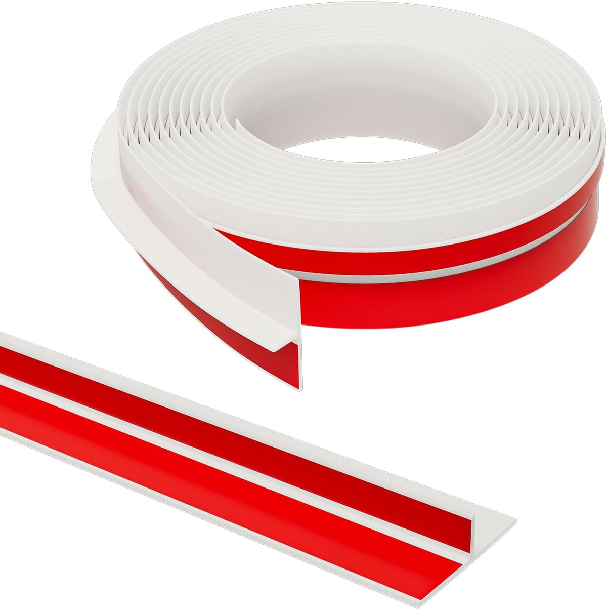 T-Shaped Door Draft Stopper, 1.37 in x 20 Ft Silicone Seal Strip for Windows Gaps, Weather