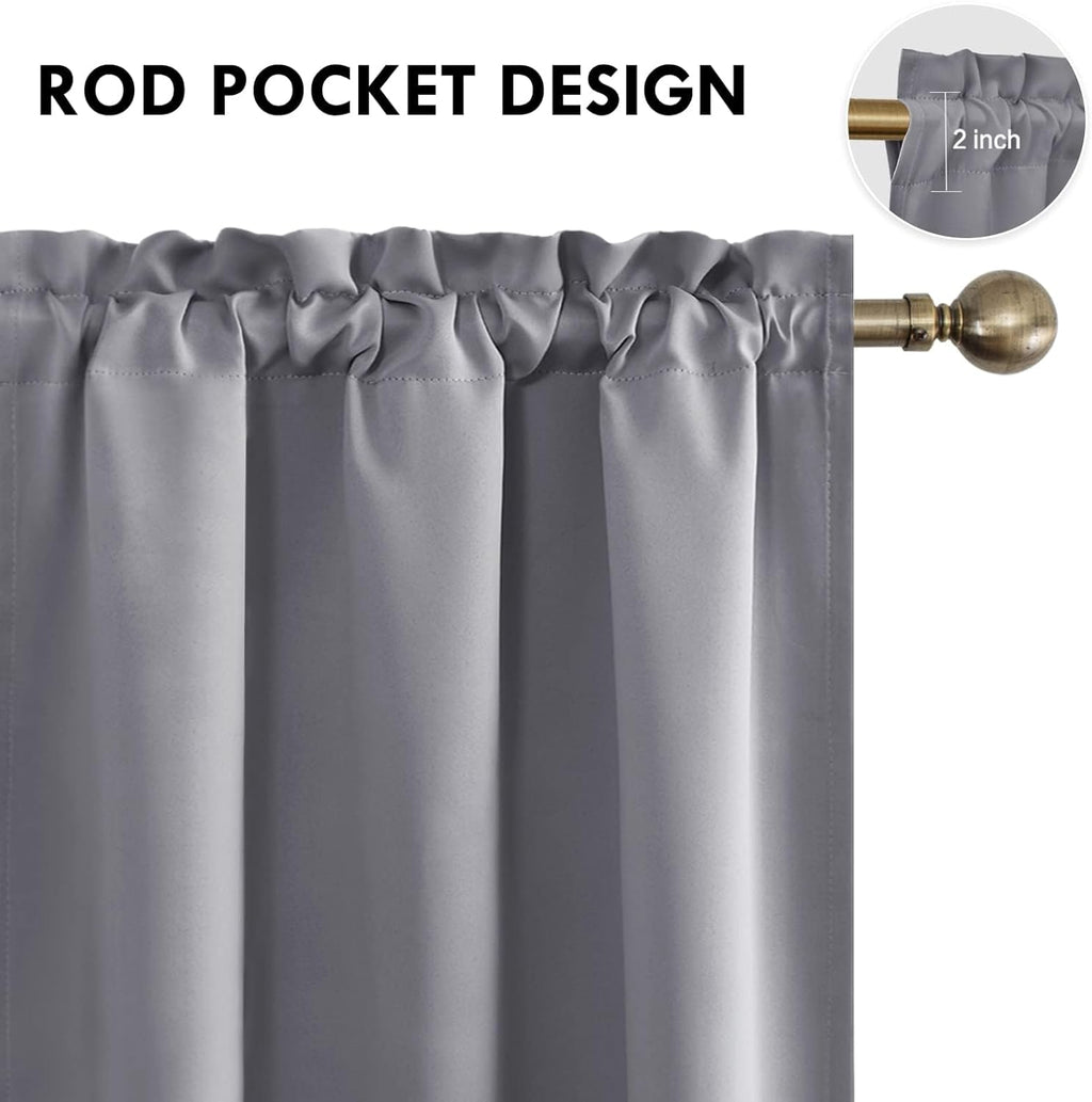DWCN Blackout Curtains for Living Room Thermal Insulated, Energy Saving & Noise Reducing Bedroom