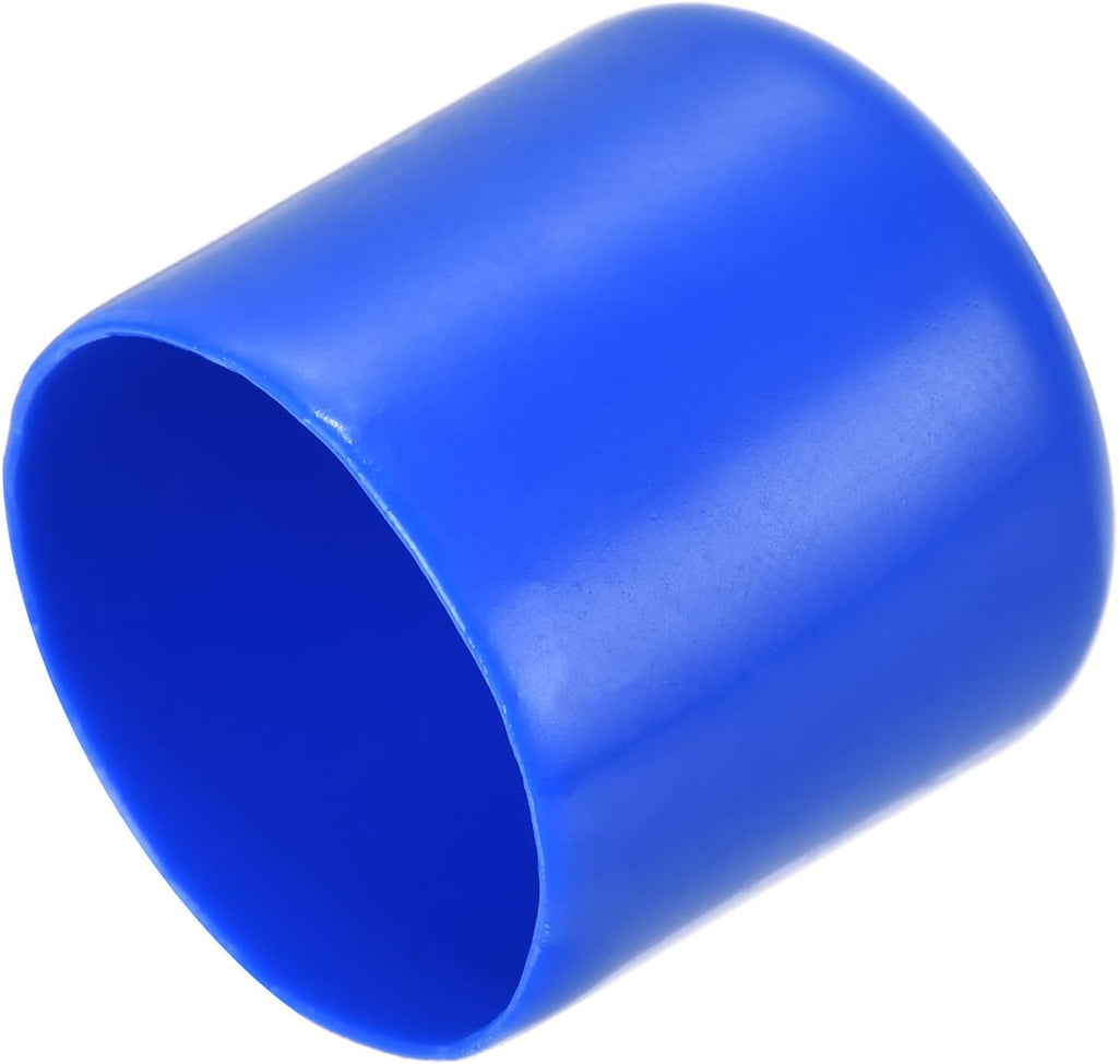 uxcell 20pcs Rubber End Caps 26mm ID Vinyl Round Tube Bolt Cap Cover Screw Thread Protectors Blue