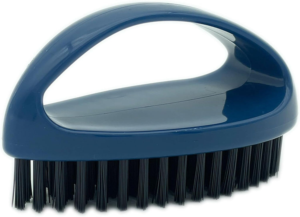 Small Scrub Brush with Nylon Bristles - Heavy Duty Cleaning Brush for Bathroom, Kitchen, Grout