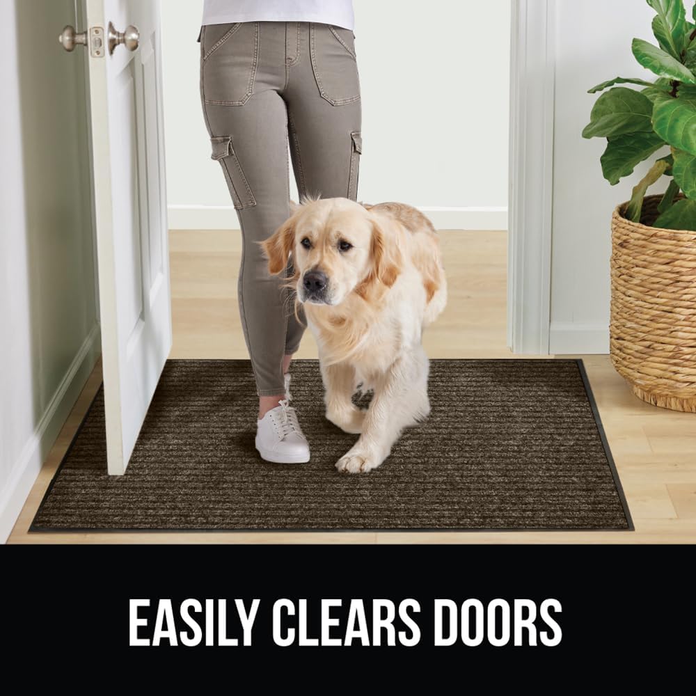 GORILLA GRIP Traffic Guard Door Mat, 72x48, Heavy Duty Welcome Mats, Commercial Office Space