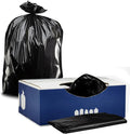 Plasticplace Contractor Trash Bags 40-45 Gallon │ 3.0 Mil │ Black Heavy Duty Garbage Bag │ 40” x