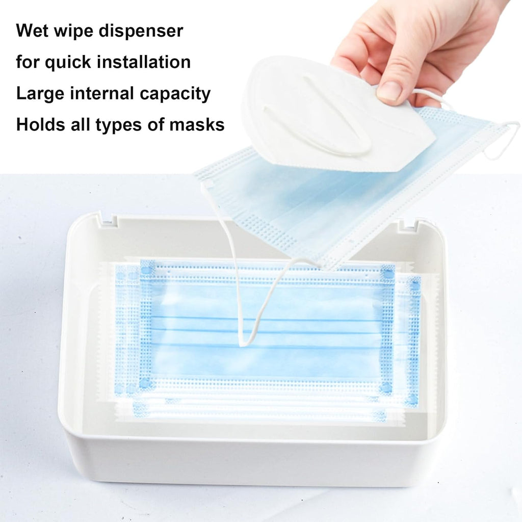 1 Pcs Diaper Wipes Dispenser, Refillable Wipe Container, Wipe Container with Sealing Design Lid