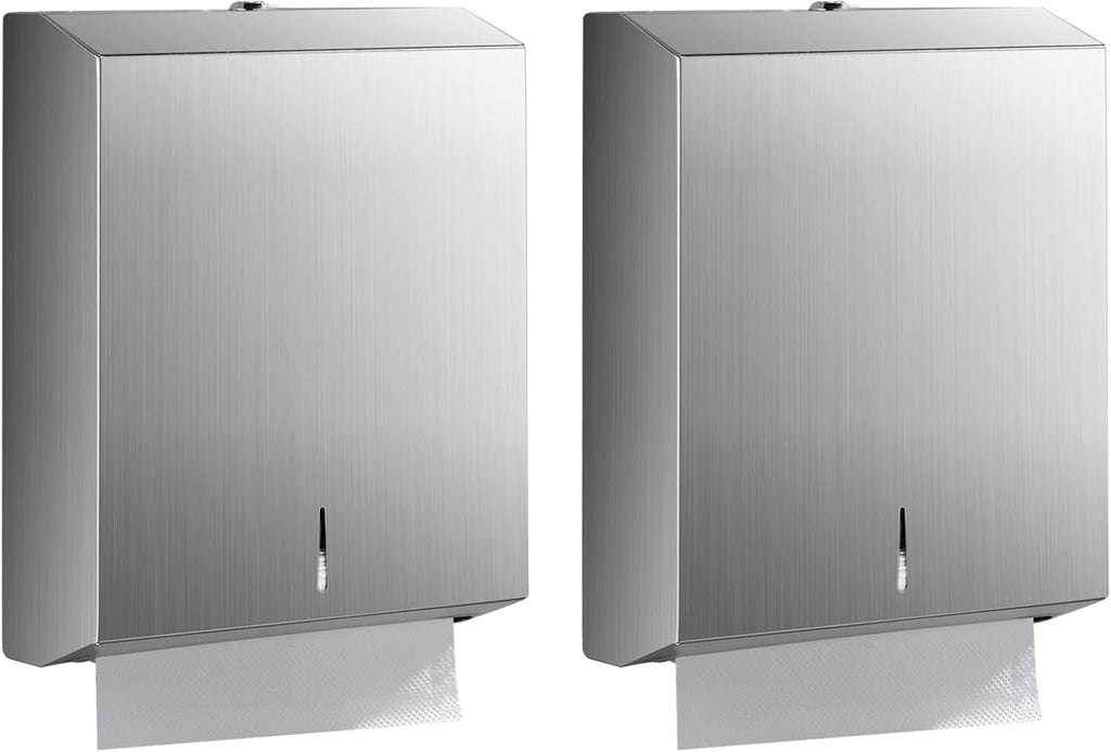 Paper Towel Dispenser Wall Mount - Multifold Trifold Paper Towel Dispensers, Large Capacity
