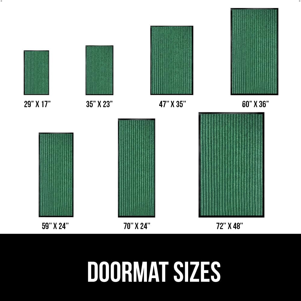 GORILLA GRIP Traffic Guard Door Mat, 47x35, Heavy Duty Welcome Mats, Commercial Office Space