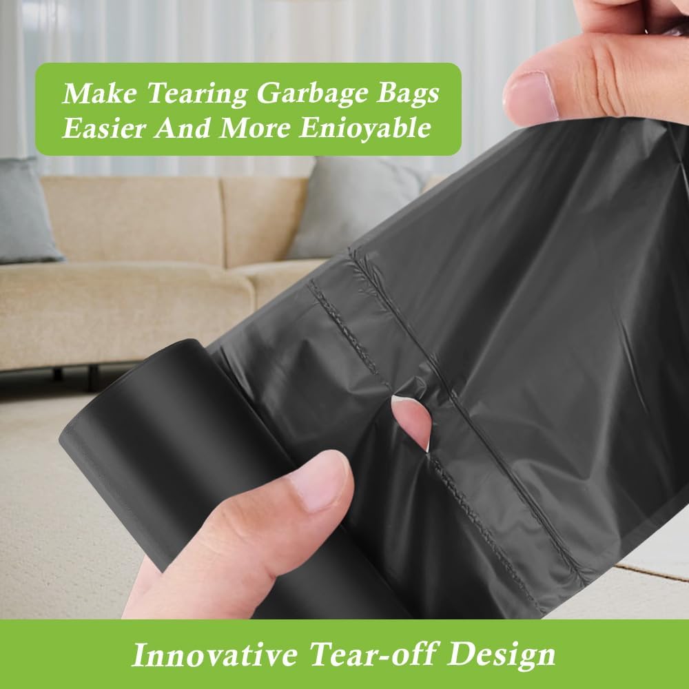 3 Gallon 120 Counts (fit 2.6-3.3 Gal) Small Trash Bags Garbage Bags by RayPard, 10-12 Liter Waste