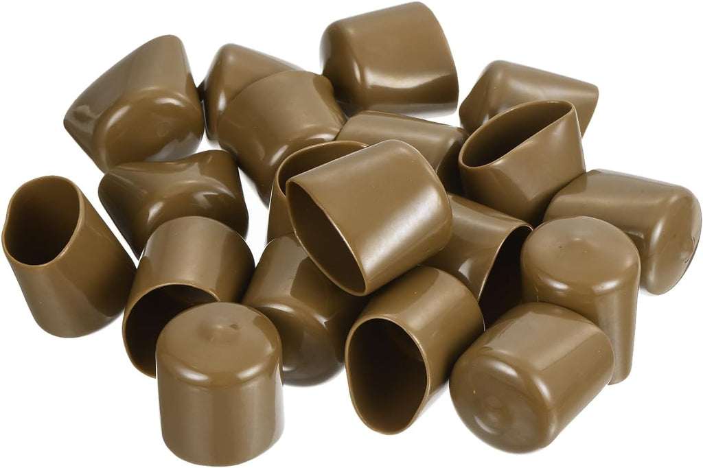 uxcell 20pcs Rubber End Caps 29mm(1 1/8") ID Vinyl PVC Round Tube Bolt Cap Cover Screw Thread