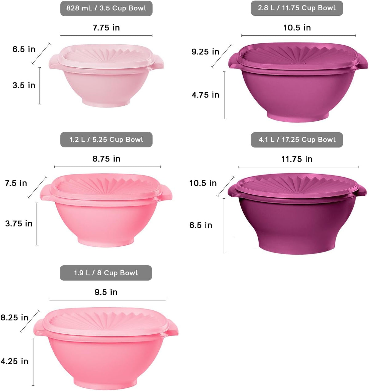 Tupperware Heritage Collection, New 36 Piece Food Storage Container Set in Vintage Pink, Dishwasher