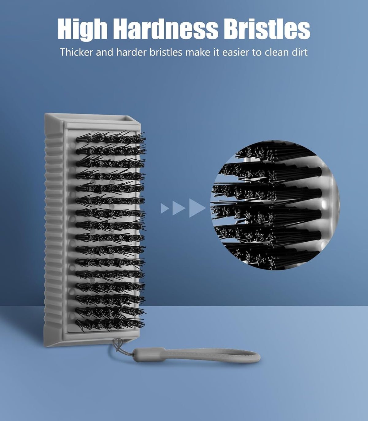 Nail Brush for Cleaning Fingernails, 2Pack Heavy Duty Nail Brushes Remove Dirt and Paint Fingernail