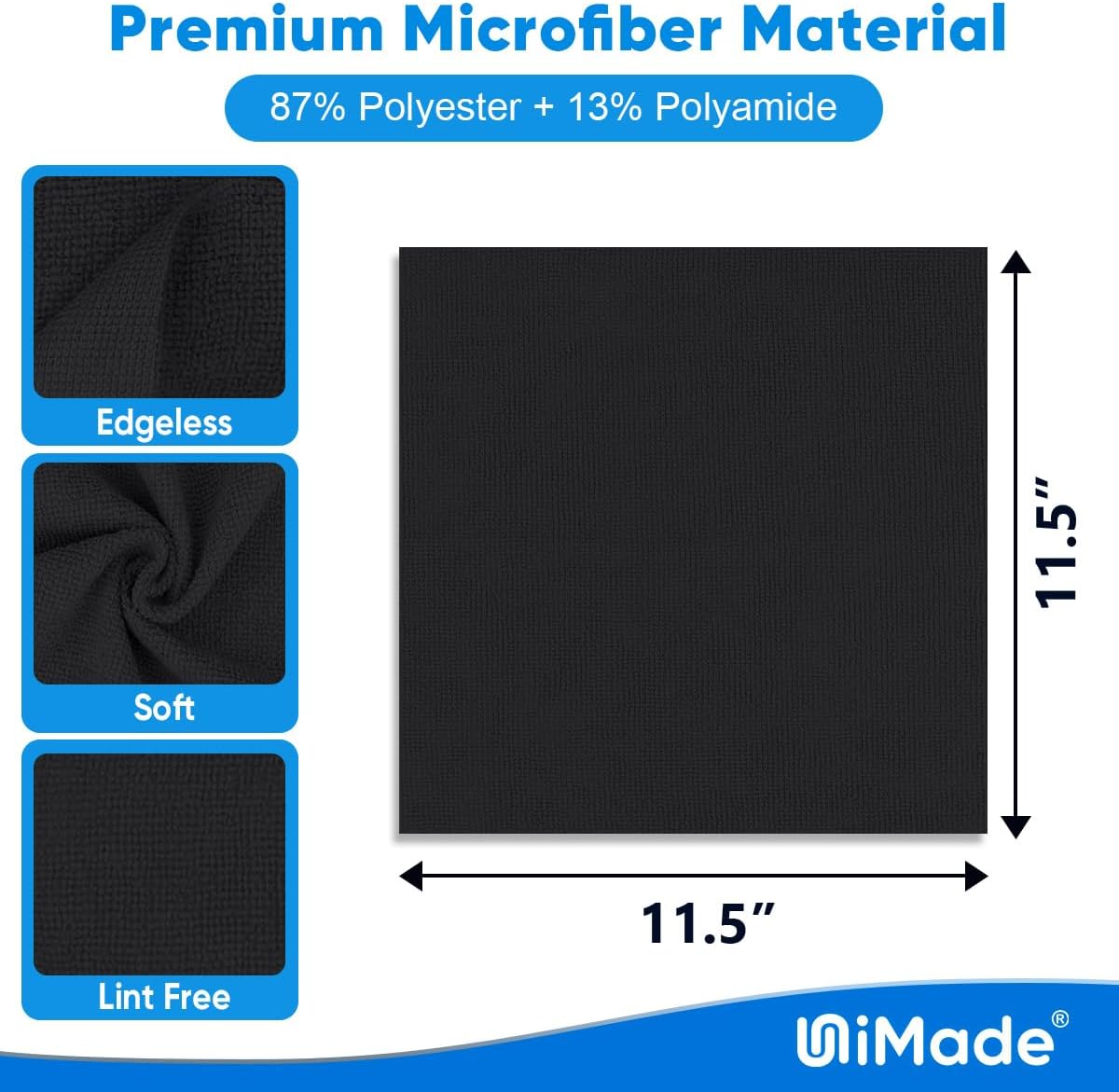 Microfiber Cleaning Cloth, 200 Pack Microfiber Towels for Cars Reusable Shop Rags Bulk Lint Free