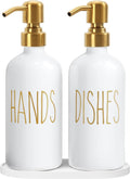 MOMEEMO Kitchen Soap Dispenser Set, Contains Dish and Hand Soap Dispenser, Suitable for Kitchen