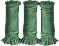 Diamond Braided Polypropylene Rope Nylon Rope Mix Thick Heavy Duty Ropes 5/32'' 66ft 3Packs High