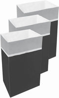 30 Gallon Disposable Pop-Up Trash Cans (3-Pack) with Fitted Bags – Foldable Garbage & Recycling