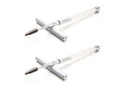 2PCS Mascara Brushes Eyebrow Eyelash Brushes Mascara Wands Spooly Applicators Eye Brushes Portable