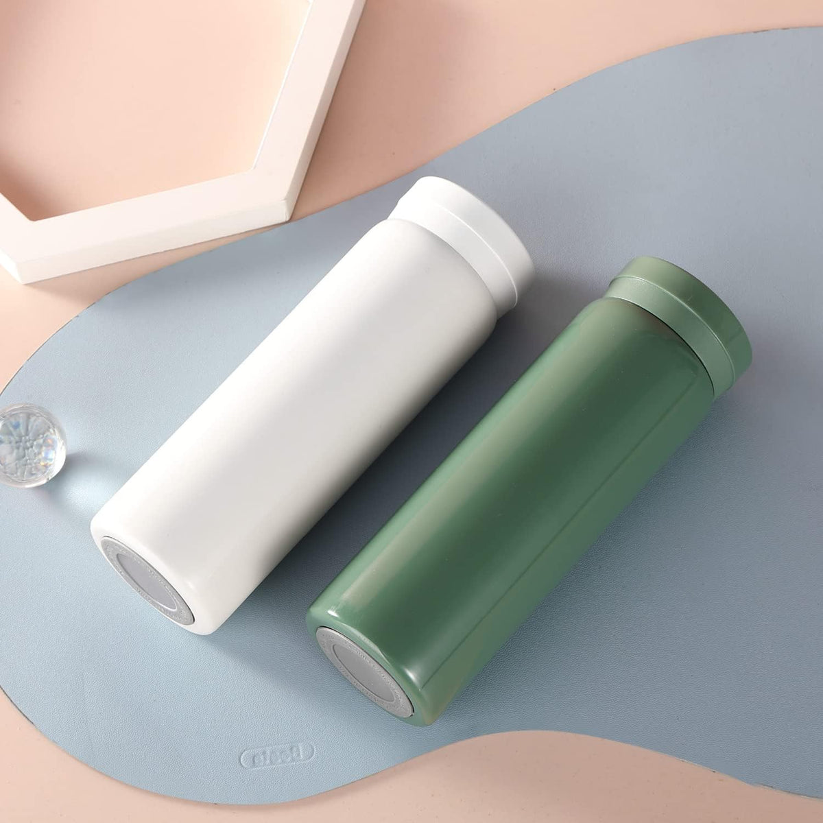 Mini Thermos Cute Water Bottle - 7 oz Tiny Insulated Vacuum 18/10 Stainless Steel Small Flask