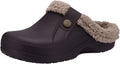 Beslip Classic Fur Lined Clogs Waterproof Winter Fuzzy Slippers for Women Men Indoor and Outdoor
