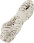 SOUJAP 328 Feet Cotton Clothesline Rope, 1/4 Inch White Cotton Clothesline Rope for DIY Decoration